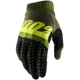 100% Ridefit Glove Black / White S
