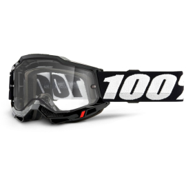 100% ACCURI 2 ENDURO MOTO Goggle Black - Clear Lens