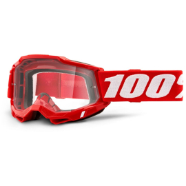 100% Accuri 2 Goggle Red / Clear Lens