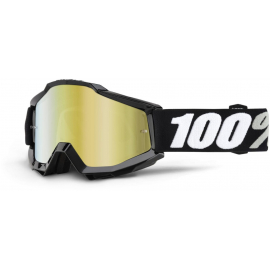 100% Accuri Goggles Fluo Yellow / Red Mirror Lens