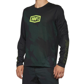 100% Airmatic Long Sleeve Limited Edition Jersey Black Camo S