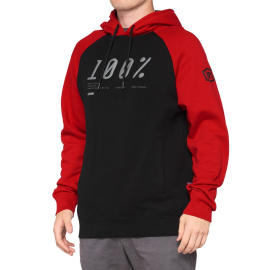 100% BARRAGE Hooded Pullover Sweatshirt Chalk M