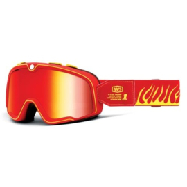 100% Barstow Goggle Death Spray / Mirror Red Lens