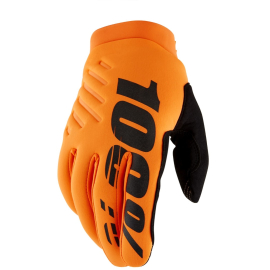 100% Brisker Cold Weather Glove Fluo Orange M