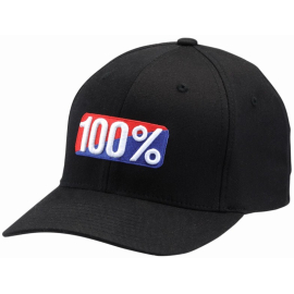 100% Classic Flexfit Hat Black L / XL
