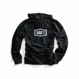 100% Essential Hooded Pullover Sweatshirt Black S