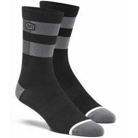 100% Flow Performance Socks Black / Grey S / M
