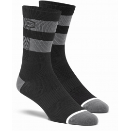 100% Flow Performance Socks Black / Grey S / M