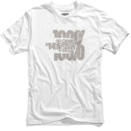100% Hacktivist T-Shirt White S