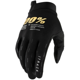 100% iTrack Youth Gloves Black S