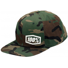 100% Machine Snapback Hat Camo