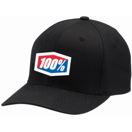 100% Official Flexfit Hat Black S / M