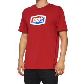 100% OFFICIAL Short Sleeve T-Shirt Red S