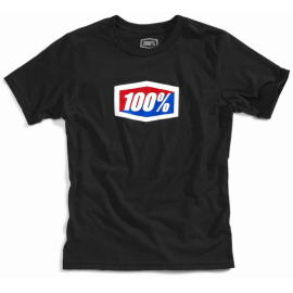 100% OFFICIAL Youth Short Sleeve Tee Black S