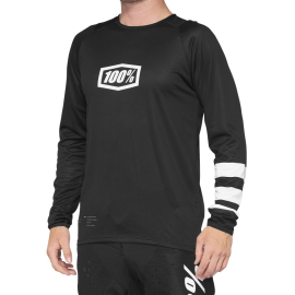 100% R-Core Long Sleeve Youth Jersey Black / White M