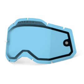 100% Racecraft 2 / Accuri 2 / Strata 2 Dual Pane Vented Lens - Blue Mirror
