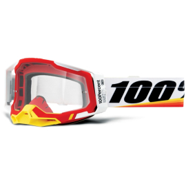100% Racecraft 2 Goggle Arsham Red / Clear Lens