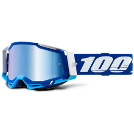 100% Racecraft 2 Goggle Blue / Blue Mirror Lens