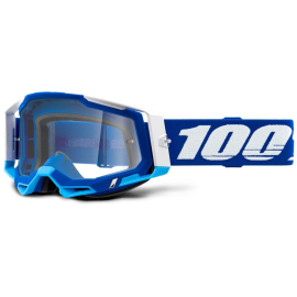100% Racecraft 2 Goggle Blue / Clear Lens