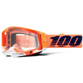100% Racecraft 2 Goggle Coral / Clear Lens