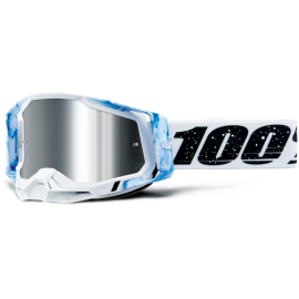 100% Racecraft 2 Goggle Mixos / Mirror Silver Flash Lens