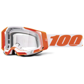 100% Racecraft 2 Goggle Orange / Clear Lens