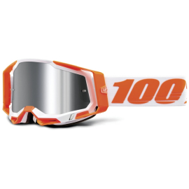 100% Racecraft 2 Goggle Orange / Mirror Silver Flash Lens