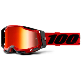 100% Racecraft 2 Goggle Red / Red Mirror Lens