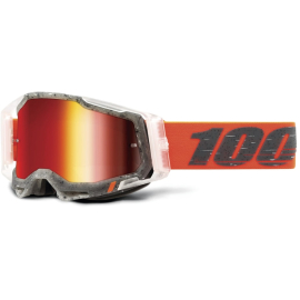 100% Racecraft 2 Goggle Schrute / Mirror Red Lens