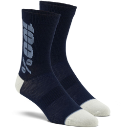 100% RHYTHM Merino Wool Performance Socks Navy / Slate S/M