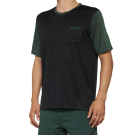 100% Ridecamp Jersey Black / Forest Green S