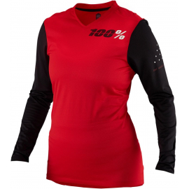 100% Ridecamp Women's Long Sleeve Jersey Red S