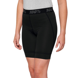 100% Ridecamp Women's Shorts with Liner 2022 Black S