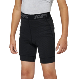 100% Ridecamp Youth Shorts with Liner 2022 Black S