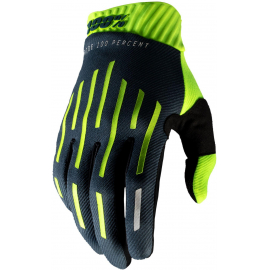 100% Ridefit Glove Fluo Yellow / Charcoal S