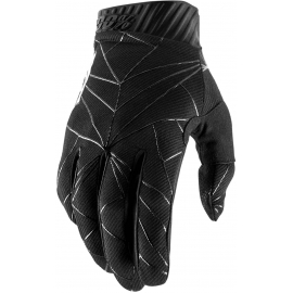 100% Ridefit Glove Black / White M
