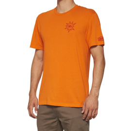 100% SERPICO Short Sleeve T-Shirt Orange S
