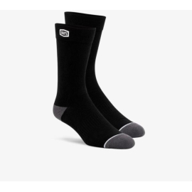 100% SOLID Casual Socks Black L/XL