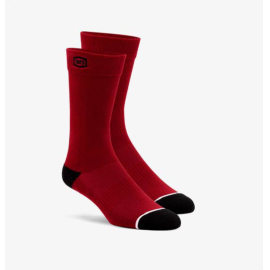 100% SOLID Casual Socks Red SM/MD