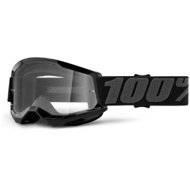 100% Strata 2 Youth Goggle Black / Clear Lens