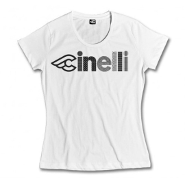 Cinelli Womens Optical T-Shirt White L White L