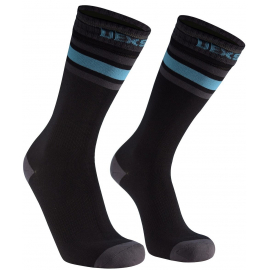 Dexshell - Ultra Dri Sports Socks   Aqua Blue stripe - XL