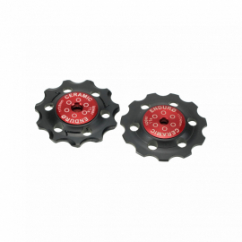 Enduro Bearings Zero Ceramic Cx Jockey Wheels Red / Sram 9/10/11Sp