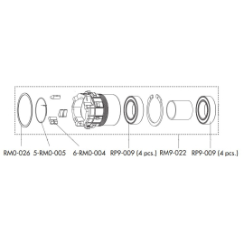 RM9-022 XD freewheel body