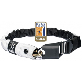 GOLD WEARABLE CHAIN LOCK WAIST 2444 INCHES GOLD SOLD SECURE HIGH VISIBILITY  10MM X 85CM