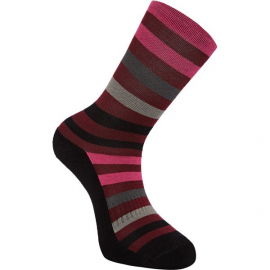 Isoler Merino 3-season sock, blood red / bright berry fade large 43-45