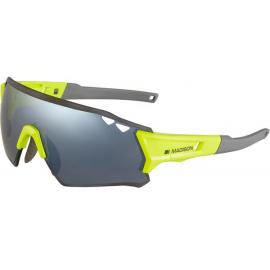 Stealth glasses 3 pack - gloss lime punch frame, silver mirror/smoke/clear lens