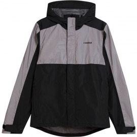 Stellar FiftyFifty Reflective Mens Waterproof Jacket black  silv  medium