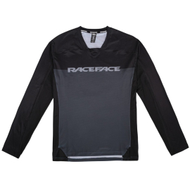 Race Face Diffuse Long Sleeve Jersey 2021 Black L