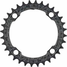 Race Face Narrow/Wide Single Chainring Black 104x32T Shimano 12 Speed Black